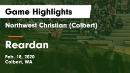 Northwest Christian  (Colbert) vs Reardan  Game Highlights - Feb. 18, 2020