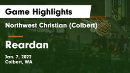 Northwest Christian  (Colbert) vs Reardan Game Highlights - Jan. 7, 2022