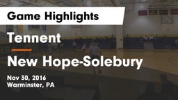 Tennent  vs New Hope-Solebury  Game Highlights - Nov 30, 2016