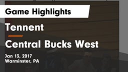 Tennent  vs Central Bucks West  Game Highlights - Jan 13, 2017