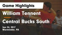 William Tennent  vs Central Bucks South  Game Highlights - Jan 24, 2017