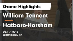 William Tennent  vs Hatboro-Horsham  Game Highlights - Dec. 7, 2018