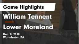 William Tennent  vs Lower Moreland  Game Highlights - Dec. 8, 2018