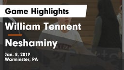 William Tennent  vs Neshaminy  Game Highlights - Jan. 8, 2019