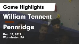 William Tennent  vs Pennridge  Game Highlights - Dec. 13, 2019