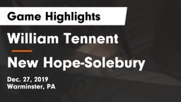 William Tennent  vs New Hope-Solebury  Game Highlights - Dec. 27, 2019