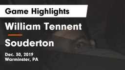 William Tennent  vs Souderton  Game Highlights - Dec. 30, 2019