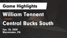 William Tennent  vs Central Bucks South  Game Highlights - Jan. 25, 2020