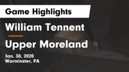 William Tennent  vs Upper Moreland Game Highlights - Jan. 30, 2020