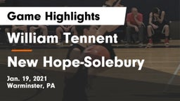 William Tennent  vs New Hope-Solebury  Game Highlights - Jan. 19, 2021