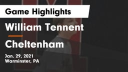 William Tennent  vs Cheltenham  Game Highlights - Jan. 29, 2021