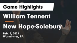 William Tennent  vs New Hope-Solebury  Game Highlights - Feb. 5, 2021