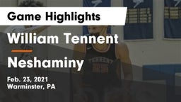 William Tennent  vs Neshaminy  Game Highlights - Feb. 23, 2021
