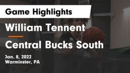 William Tennent  vs Central Bucks South  Game Highlights - Jan. 8, 2022