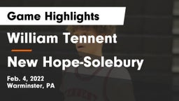William Tennent  vs New Hope-Solebury  Game Highlights - Feb. 4, 2022