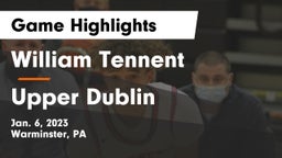 William Tennent  vs Upper Dublin  Game Highlights - Jan. 6, 2023