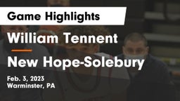 William Tennent  vs New Hope-Solebury  Game Highlights - Feb. 3, 2023