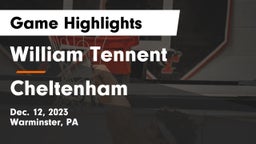 William Tennent  vs Cheltenham  Game Highlights - Dec. 12, 2023