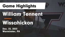 William Tennent  vs Wissahickon  Game Highlights - Dec. 22, 2023