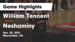 William Tennent  vs Neshaminy  Game Highlights - Dec. 28, 2023