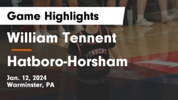 William Tennent  vs Hatboro-Horsham  Game Highlights - Jan. 12, 2024