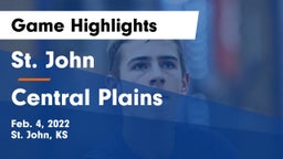 St. John  vs Central Plains  Game Highlights - Feb. 4, 2022