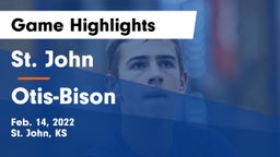 St. John  vs Otis-Bison  Game Highlights - Feb. 14, 2022