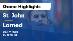 St. John  vs Larned  Game Highlights - Dec. 9, 2023