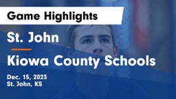 St. John  vs Kiowa County Schools Game Highlights - Dec. 15, 2023