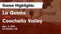 La Quinta  vs Coachella Valley  Game Highlights - Dec. 4, 2017