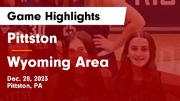 Pittston  vs Wyoming Area  Game Highlights - Dec. 28, 2023