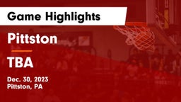 Pittston  vs TBA Game Highlights - Dec. 30, 2023