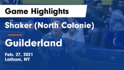 Shaker  (North Colonie) vs Guilderland  Game Highlights - Feb. 27, 2021