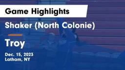 Shaker  (North Colonie) vs Troy Game Highlights - Dec. 15, 2023