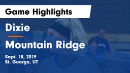 Dixie  vs Mountain Ridge  Game Highlights - Sept. 18, 2019