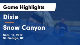 Dixie  vs Snow Canyon  Game Highlights - Sept. 17, 2019