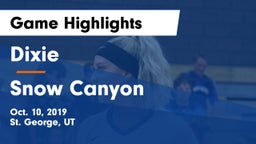 Dixie  vs Snow Canyon  Game Highlights - Oct. 10, 2019