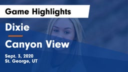 Dixie  vs Canyon View  Game Highlights - Sept. 3, 2020
