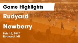 Rudyard  vs Newberry  Game Highlights - Feb 10, 2017