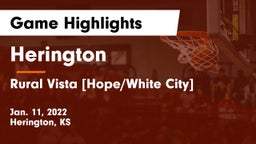 Herington  vs Rural Vista [Hope/White City]  Game Highlights - Jan. 11, 2022
