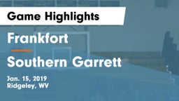 Frankfort  vs Southern Garrett  Game Highlights - Jan. 15, 2019