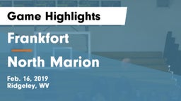 Frankfort  vs North Marion  Game Highlights - Feb. 16, 2019