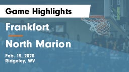 Frankfort  vs North Marion  Game Highlights - Feb. 15, 2020