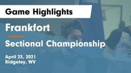 Frankfort  vs Sectional Championship Game Highlights - April 23, 2021
