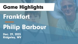 Frankfort  vs Philip Barbour  Game Highlights - Dec. 29, 2023