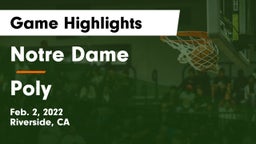 Notre Dame  vs Poly Game Highlights - Feb. 2, 2022