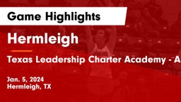 Hermleigh  vs Texas Leadership Charter Academy - Abilene Game Highlights - Jan. 5, 2024