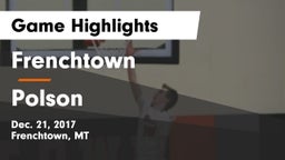Frenchtown  vs Polson  Game Highlights - Dec. 21, 2017