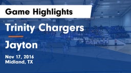 Trinity Chargers vs Jayton  Game Highlights - Nov 17, 2016