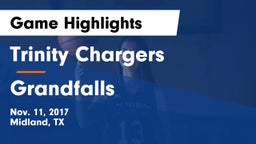Trinity Chargers vs Grandfalls  Game Highlights - Nov. 11, 2017